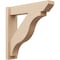 Ekena Millwork 6-in W x 26-in D x 26-in H Funston Slat Rough Cedar Woodgrain TimberThane Outlooker, Primed Tan OUTUR060X26X26FST24RCPR - alternate 1